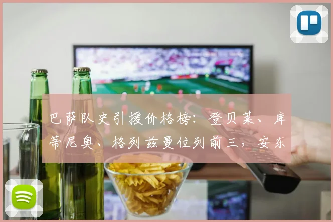 巴萨队史引援价格榜：登贝莱、库蒂尼奥、格列兹曼位列前三，安东尼-戈登高居第七，盘点近年转会成败
